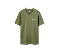 T-Shirt CHAMPION "ICONS CONTRAST SS Tee", Herren, Gr. L (52/54), olvn, Obermaterial: 100% Baumwolle, Rundhals, Shirts T-Shirt, sportlicher Schnitt, Kurzarm, für sportliche Aktivitäten (65820340-L) olv