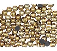 SS30 6 mm brauner heller Topas Y226 Hotfix-Kristall-Strasssteine mit flacher Rückseite, DMC, zum Aufbügeln, für Nagelkunst, Wärmeset, Edelsteine, Verzierungen (2 Brutto), 288 Stück