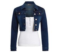 SS7 Damen Kurz geschnittene Jeansjacke