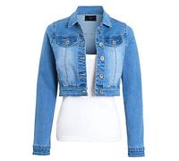 SS7 Damen Kurz geschnittene Jeansjacke
