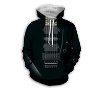 SSBZYES Herren Hoodie Jacke mit Kapuze Jugend Sweatshirt Casual Herren Sport Pullover Pullover Gitarre Mode Druck Paar Tops