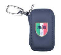 SSC Napoli 124020 Schlüsselanhänger aus Leder, Kollektion Enzo Castellano, offizielles Produkt