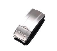 SSNAWBA 9 mm Edelstahlschnalle Silber Gold Kompatibel mit Rolex Schnalle Oyster Lock Kompatibel mit Daytona Submariner GMT Feinabstimmung Zugknopfschnalle(Full Matt Silver)