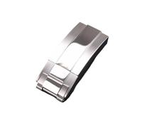 SSNAWBA 9 mm Edelstahlschnalle Silber Gold Kompatibel mit Rolex Schnalle Oyster Lock Kompatibel mit Daytona Submariner GMT Feinabstimmung Zugknopfschnalle(Middle Shinly Silver)