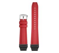 SSNAWBA Kompatibel mit Casio GBD-H1000 GBD H1000 Gummi-Sport-Fluorkautschuk-Uhrenarmband-Modifikation, wasserdichtes Armband, Herren-Uhrenkette(Red-silver A)