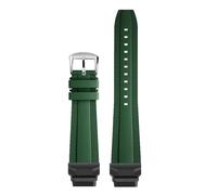 SSNAWBA Kompatibel mit Casio GBD-H1000 GBD H1000 Gummi-Sport-Fluorkautschuk-Uhrenarmband-Modifikation, wasserdichtes Armband, Herren-Uhrenkette(Green-silver A)