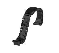 SSNAWBA Kompatibel mit Casio Gold Black Warrior GA-110 GA-110GB/100/120/140 Gehäuse aus massivem Edelstahl GA110 GA120 Metallarmband(Black strap)