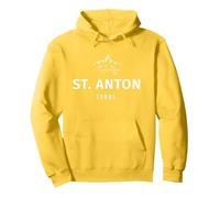 ST. Anton - Tyrol Pullover Hoodie, Unisex für Erwachsene, Gelb, XL