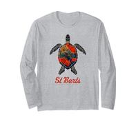 St. Barths Caribbean Vintage St. Barths Meeresschildkröte im Retro-Look Langarmshirt