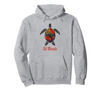 St. Barths Caribbean Vintage St. Barths Meeresschildkröte im Retro-Look Pullover Hoodie