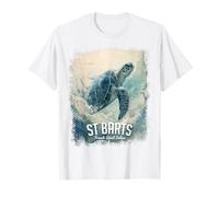 St. Barts Caribbean Vintage St. Barths Meeresschildkröten-Tauchgang T-Shirt
