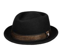 St. Claude Pork Pie Wollhut by Lierys schwarz XL (60-61 cm)