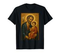 St. Joseph mit Jesus - orthodoxe Ikone T-Shirt