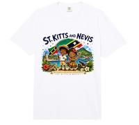 St. Kitts and Nevis T-Shirt, St. Kitts und Nevis Flagge, Grafikkarte Comfort Colors Adult Heavyweight T-Shirt