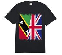 St. Kitts und Nevis, britische Flagge, Kittitian, Britisches Erbe Comfort Colors Adult Heavyweight T-Shirt
