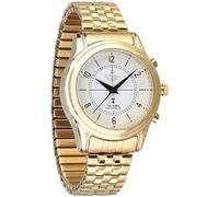 St. Leonhard Damenuhr: Sprechende Seniorenuhr mit Funk, filigranes Ziffernblatt, vergoldet (Sprechende Damenuhr, Herren Armbanduhr, Solar)