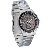 St. Leonhard Solar Uhr: Herren-Funk-Chronograph, Solarbetrieb, 5 ATM, Tagesanzeige, silbern (Herrenuhr, Funk Solar Herrenuhr, Silber)