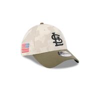 St. Louis Cardinals 2025 MLB Armed Forces New Era 39THIRTY Flex Cap Beige - L/XL