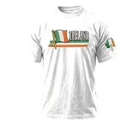 St Patrick's Day Grafik-T-Shirt für Männer mit irischem Festival-Print zum Feiern des Feiertags als lässiges Kurzarm-Shirt (White, M)