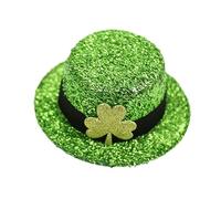 St. Patricks Day Hut Haarspangen - St. Patrick's Day Glitzer Grün Haarspange - Festliche Kopfbedeckung, Kostümzubehör, niedliches irisches Festival, Kostümpartys, Zubehör für Frauen und Mädchen