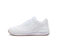 Puma ST Runner V4 L Unisex-Sneaker, Weiß-Gletschergrau-Gum, 7 UK
