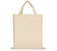 stabile Canvas Baumwolltasche CLASSIC | mit zwei kurzen Henkeln | 38x42cm | Jutebeutel | Einkaufstasche | unbedruckt natur 1 Stück
