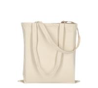 stabile Canvas Baumwolltasche CLASSIC | mit zwei langen Henkeln | 38x42cm | Jutebeutel | Einkaufstasche | unbedruckt natur 5 Stück