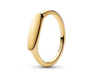 Stabring für Damen, IP Gold, gravierbar