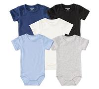 Staccato Baby Bodys 5er Pack - Mädchen, Jungen oder Unisex - Bio-Baumwolle, Organic Cotton, super weich und bequem - Farbe: Bunt, Größen 50/56-86/92 (5er Set Jungen, 50/56)