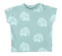 STACCATO - Kn.-T-Shirt washed petrol aop - Gr. - 86