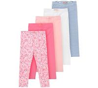 Staccato Mädchen Legging 5er Pack-Blume-Gr.80-134 (DE/NL/SE/PL, Numerisch, 80, 86, Regular, Mehrfarbig)