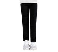 Staccato Mädchen Thermoleggings unifarben - gefüttert, elastisch, wärmend, kuschelig weiche Winterleggings für Kinder und Kleinkinder (92/98, Black)