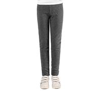 Staccato Mädchen Thermoleggings unifarben - gefüttert, elastisch, wärmend, kuschelig weiche Winterleggings für Kinder und Kleinkinder (116/122, Stone Mel.)