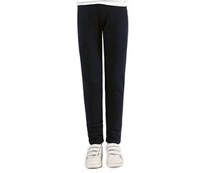 Staccato Mädchen Thermoleggings unifarben - gefüttert, elastisch, wärmend, kuschelig weiche Winterleggings für Kinder und Kleinkinder (116/122, Marine)