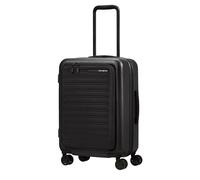 Samsonite Stackd Trolley mit Vortasche, 4 Rollen & erweiterbar Schwarz