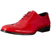 STACY ADAMS Herren Gala Cap-Toe Smoking Schnürschuh Oxford, Rot (rotes Leder), 48 EU