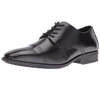 STACY ADAMS Men's Abbott Slip Resistant Cap Toe Oxford, Black, 9 M US