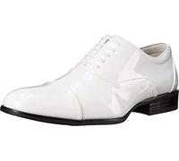 Stacy Adams Men's Gala Tuxedo Oxford, White Patent, 14 W US