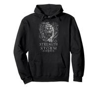 Stärke im Sturm Tiger Warrior Spirit Power Pullover Hoodie