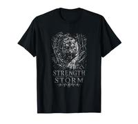 Stärke im Sturm Tiger Warrior Spirit Power T-Shirt