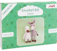stafil Amigurumi-Häkelset Häkelset Nadelstärke 2,5 Winter für Amigurumi Puppen und Figuren für kreative Handarbeiten Bastelset Kreativset Farm