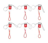 STAHAD 6 Stück pack Gothic Schlüsselanhänger aus Abs und Gummi Vielseitige Halloween Charme für Party Dekoration und Geschenk Blutige Vampir Accessoires für Festliche Anlässe