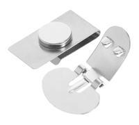 Stahl Magnetische Krawattenklammern Unsichtbar, Silber, 1 Paar | Kragenstäbchen Anstecknadel für Herren, Magnetische Auto Ausrichtung, für Hemden und Sakko