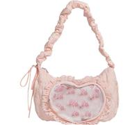 Stakee Süße Damen-umhängetasche, Plissiertes Herz, Lolita-jk-ita-Tasche, Anime-Einkaufstasche, Kawaii-pin-Display-Tasche, Ballett-Stil, Süße Handtasche Für Frauen Und Mädchen