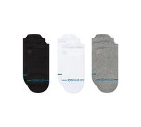 Stance Tagessocke Sneaker Low Tab Icon grau/weiss/schwarz - 3 Paar, Größe 38-42
