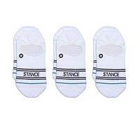 Stance Basic No Show Socken, 3er-Pack, Wei , Small