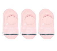 Stance Basic No Show Socks 3-Pack (Small, Pink)