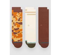 Stance Camo Crew 3 Pack Socks brown Gr. M