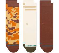 Stance - Camo Crew 3 Pack - Multifunktionssocken, Gr. 38-42 M, bunt (Brown)