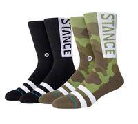 Stance Crew-Socken - OG - 2er-Pack, Schwarz und Camouflage, M